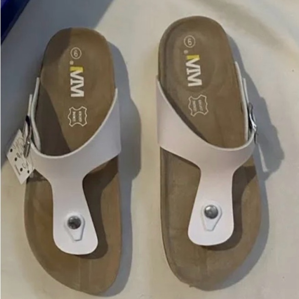 White MIM Women's Sandals